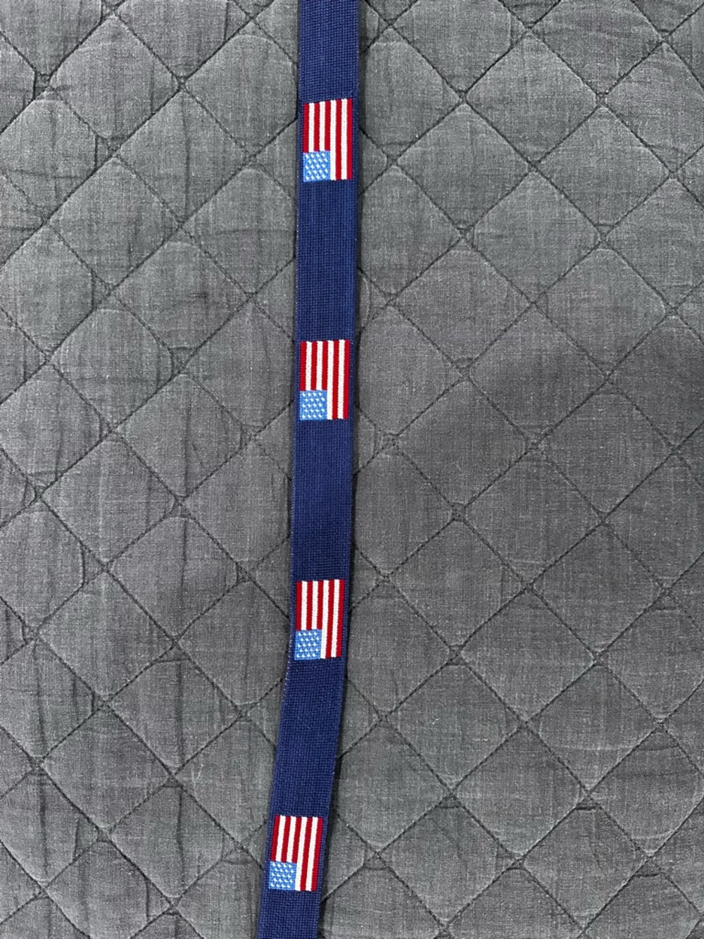 Navy Blue American Flag Smathers & Branson belt - Men